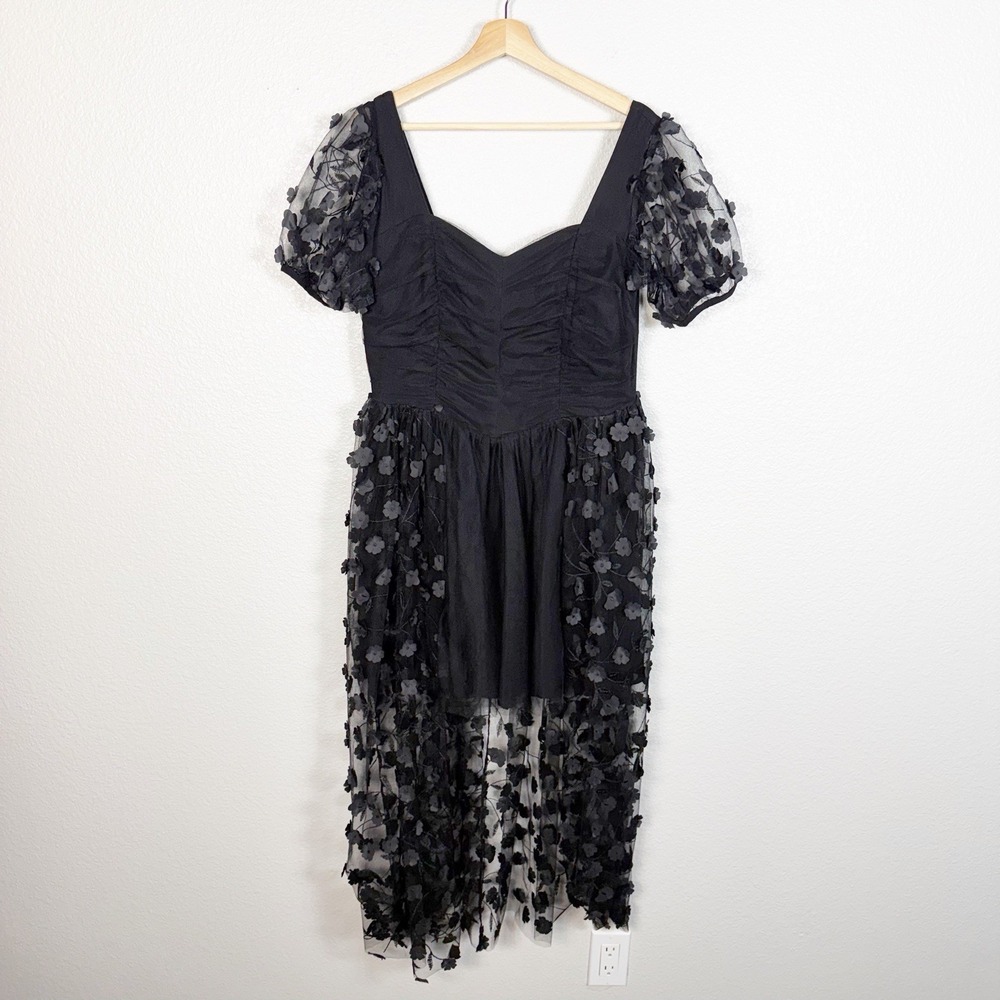 Disturbia Disenchanted High Low‎ Embellished Tulle Gown Size 8 US Womens Gothic
